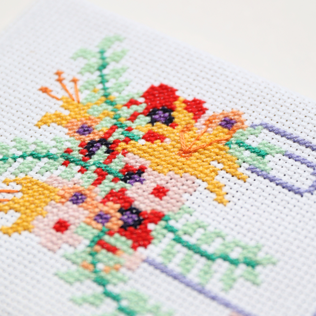 Flowers in a mug - Cross Stitch Kit