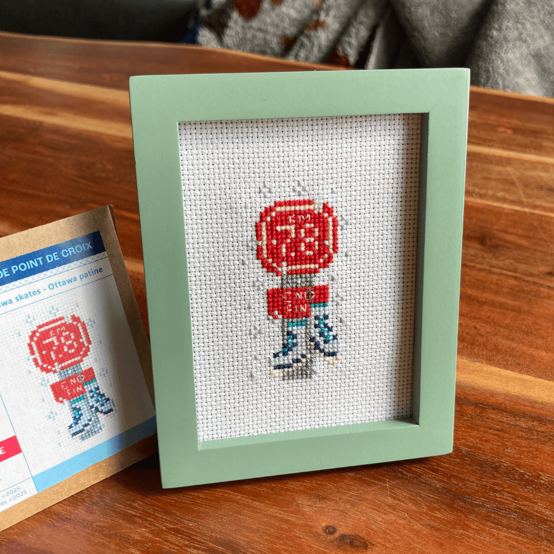 Ottawa Skates - Mini Cross Stitch Kit