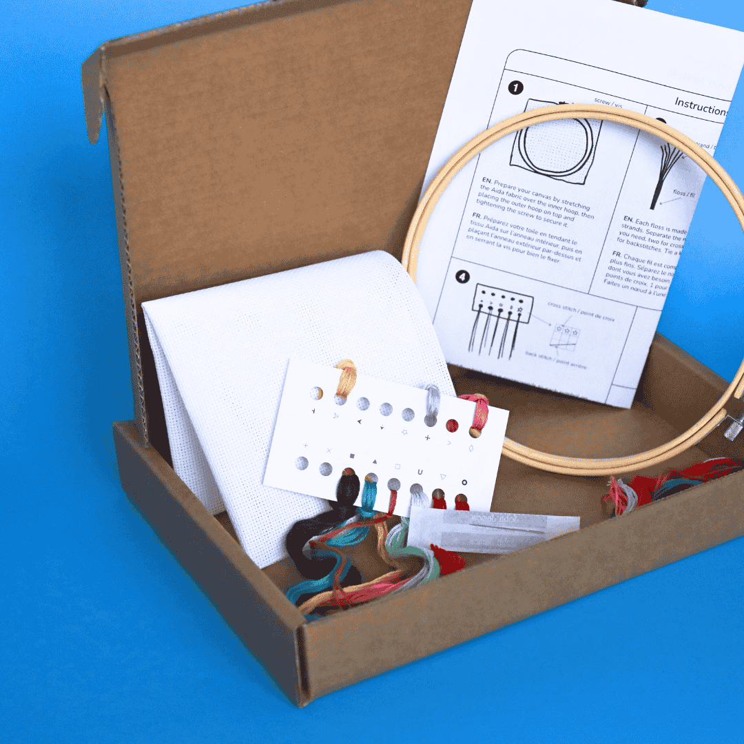 Sleepy Cat - Cross Stitch Kit