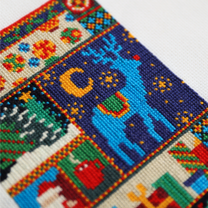 Ugly Christmas Sweater Patch Cross Stitching Kit