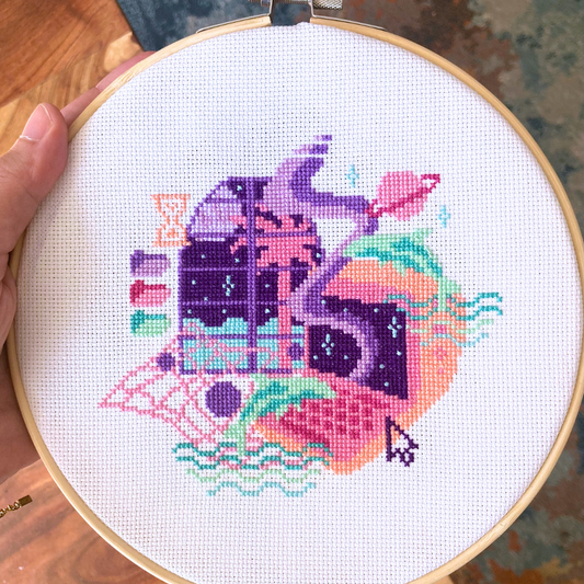 Are Dolphins Aliens - Cross Stitch Pattern - PDF