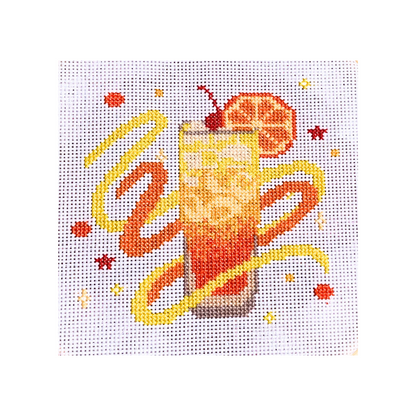 Cocktail Series - Tequila Sunrise - Cross Stitch Pattern - PDF