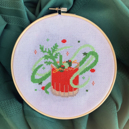 Cocktail Series - Bloody Mary - Cross Stitch Pattern - PDF
