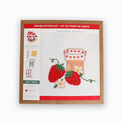 Strawberry delight - cross-stitching kit