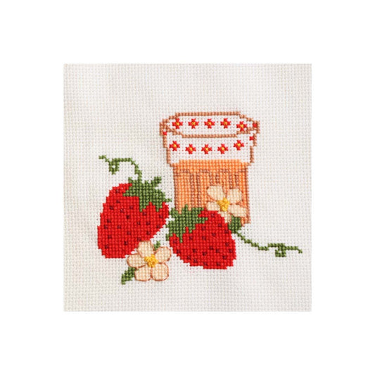 Strawberry Delight Cross-Stitch Pattern - PDF