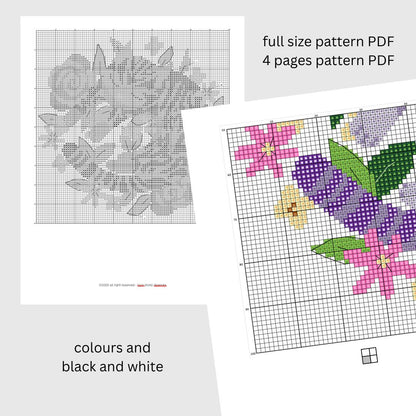 Sleepy Cat - Cross Stitch Pattern - PDF