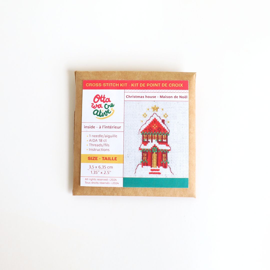 Christmas House - Mini Cross Stitch Kit