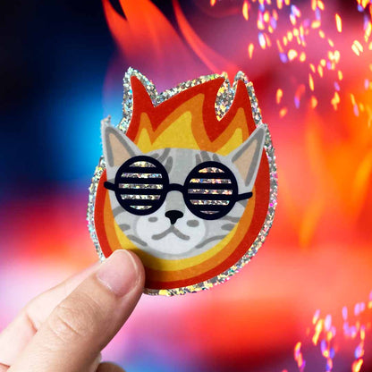 Party Cat Sticker