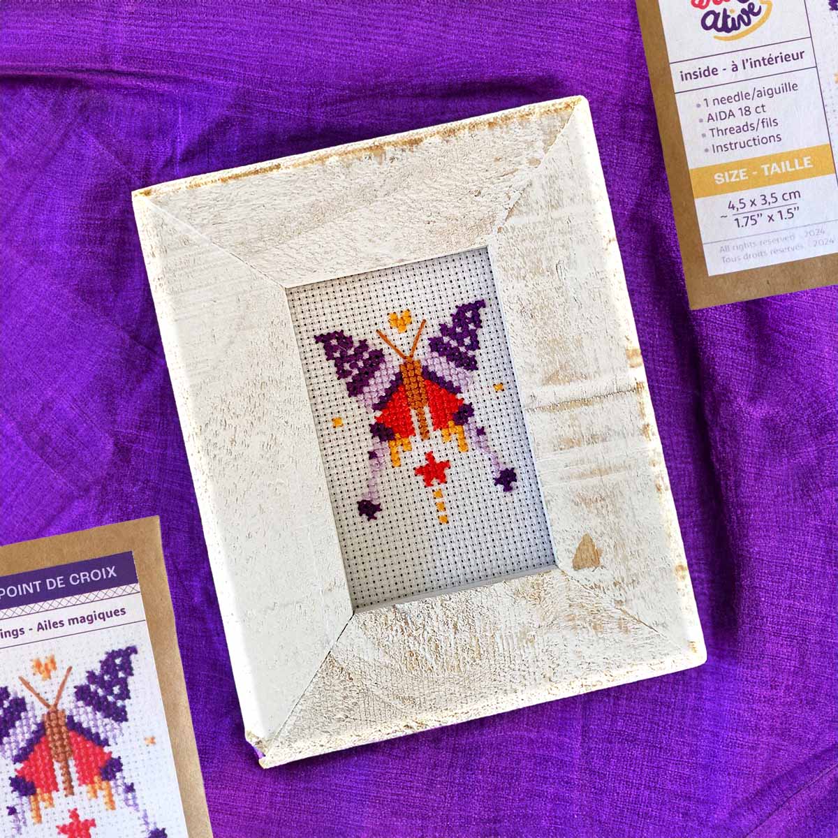 Magic Butterfly - Mini Cross Stitch Kit