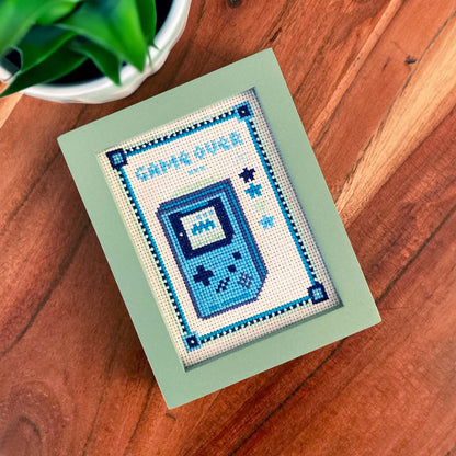 Blue Game Boy - Cross Stitch Kit